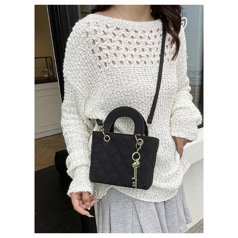 Chic Diamond Quilted Faux Leather Shoulder Bag for Women, Vintage Style Crossbody Hobo Purse, Soft Texture Handbag