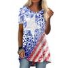 BITCED Women's Fashion Casual Short Sleeve O-Neck Blouses & Shirts