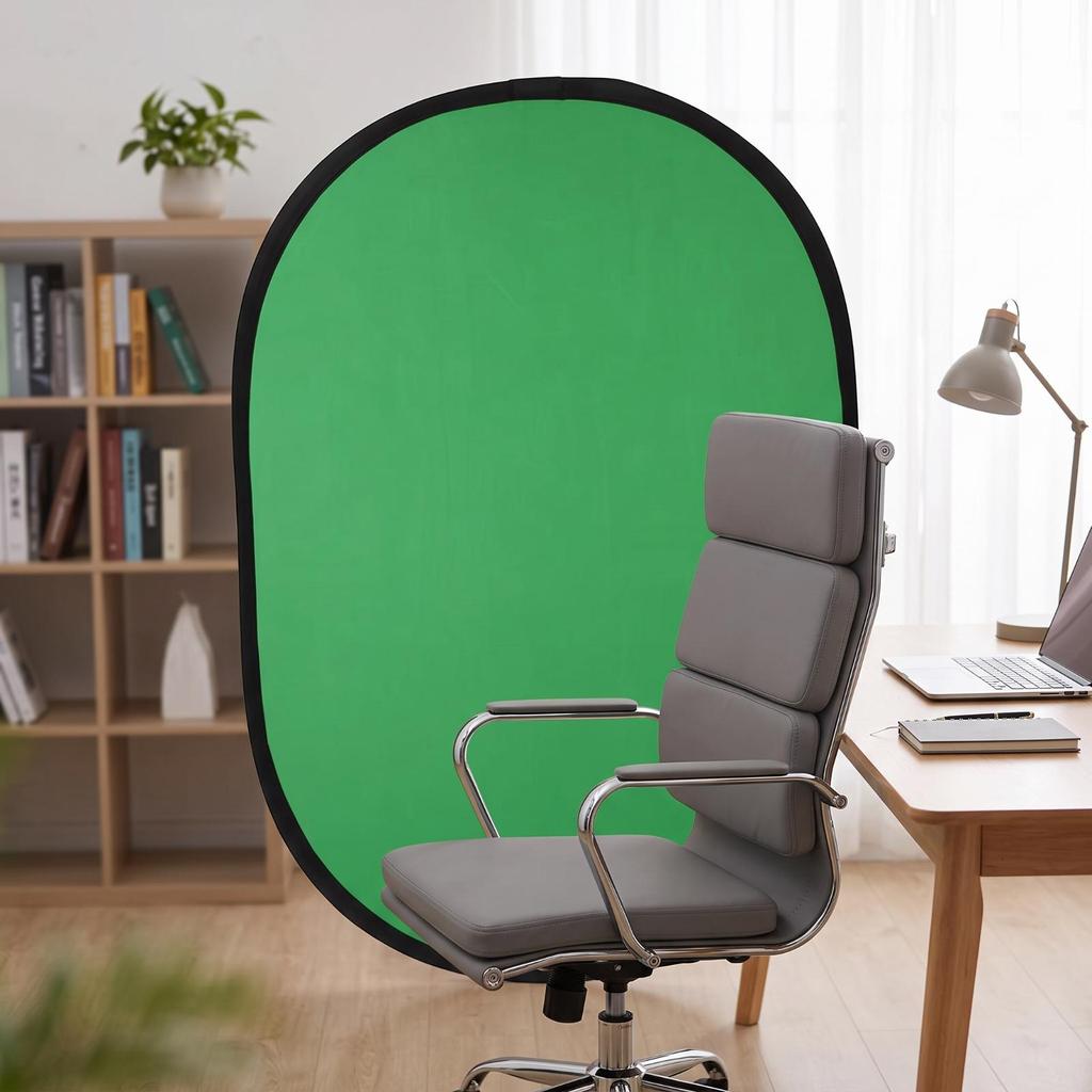 Green Screen Backdrop Board Two-sidedSided Trifold Display Easy-to-Store