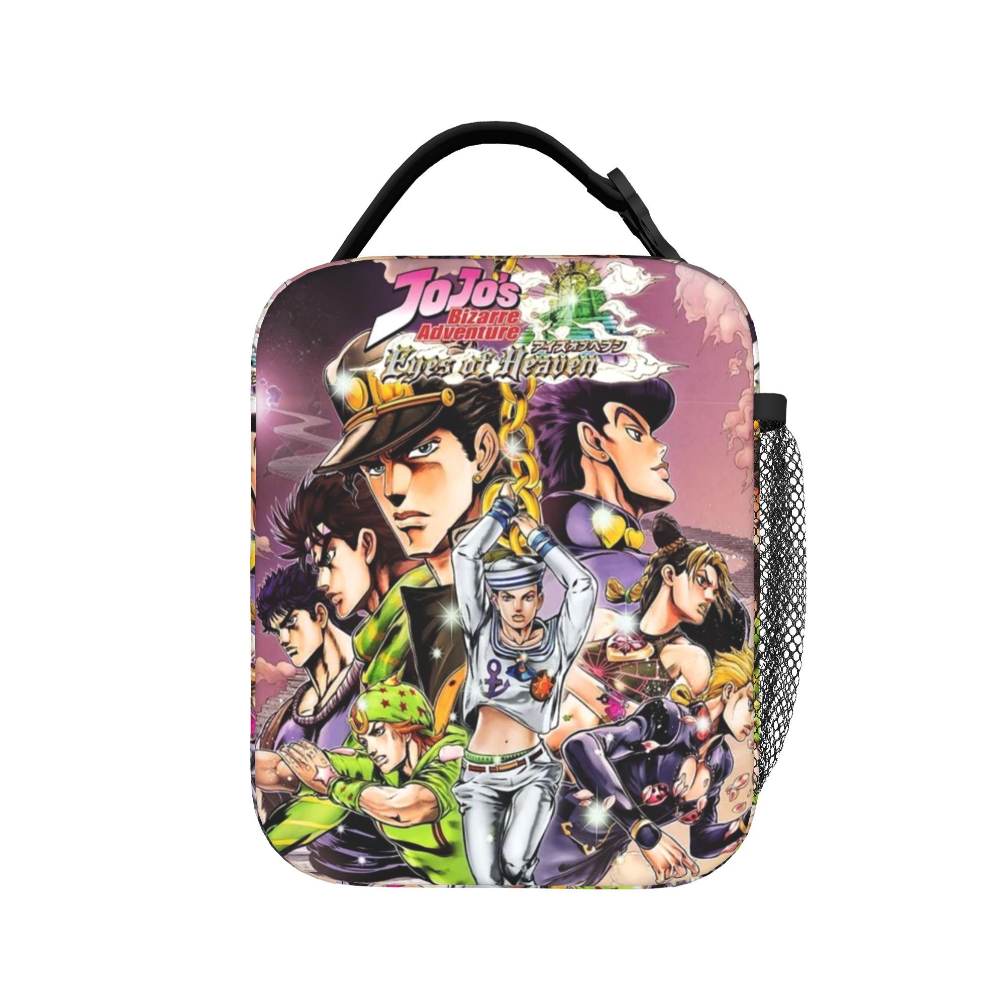 Hete J-JoJo's Bizarre Avontuur Geïsoleerde Lunchtas Thermische Tas Herbruikbaar, Lunchcontainer Grote Capaciteit Draagtas Lunchbox Bento Pouch One Size
