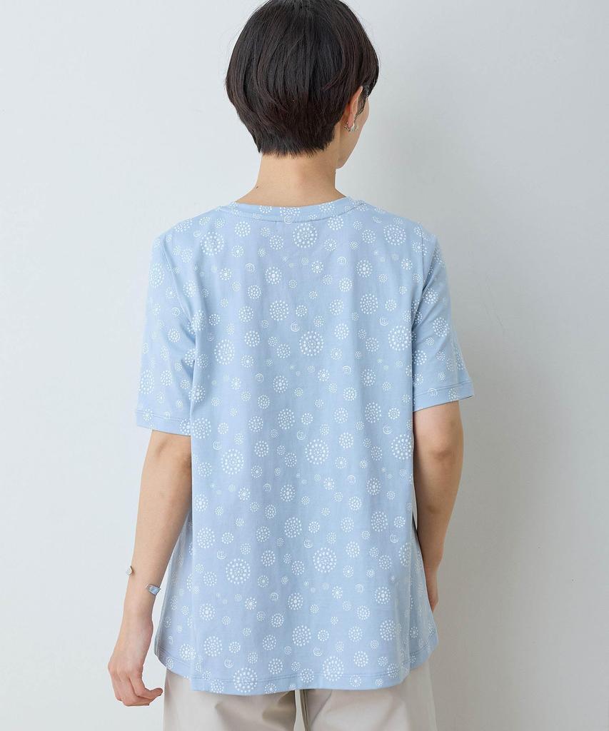 DECOY Drink Dot Logo Print 491178 Navy [Chilled] [UV Protection] [Tomomasu Collaboration] T-Shirt Women's Women's