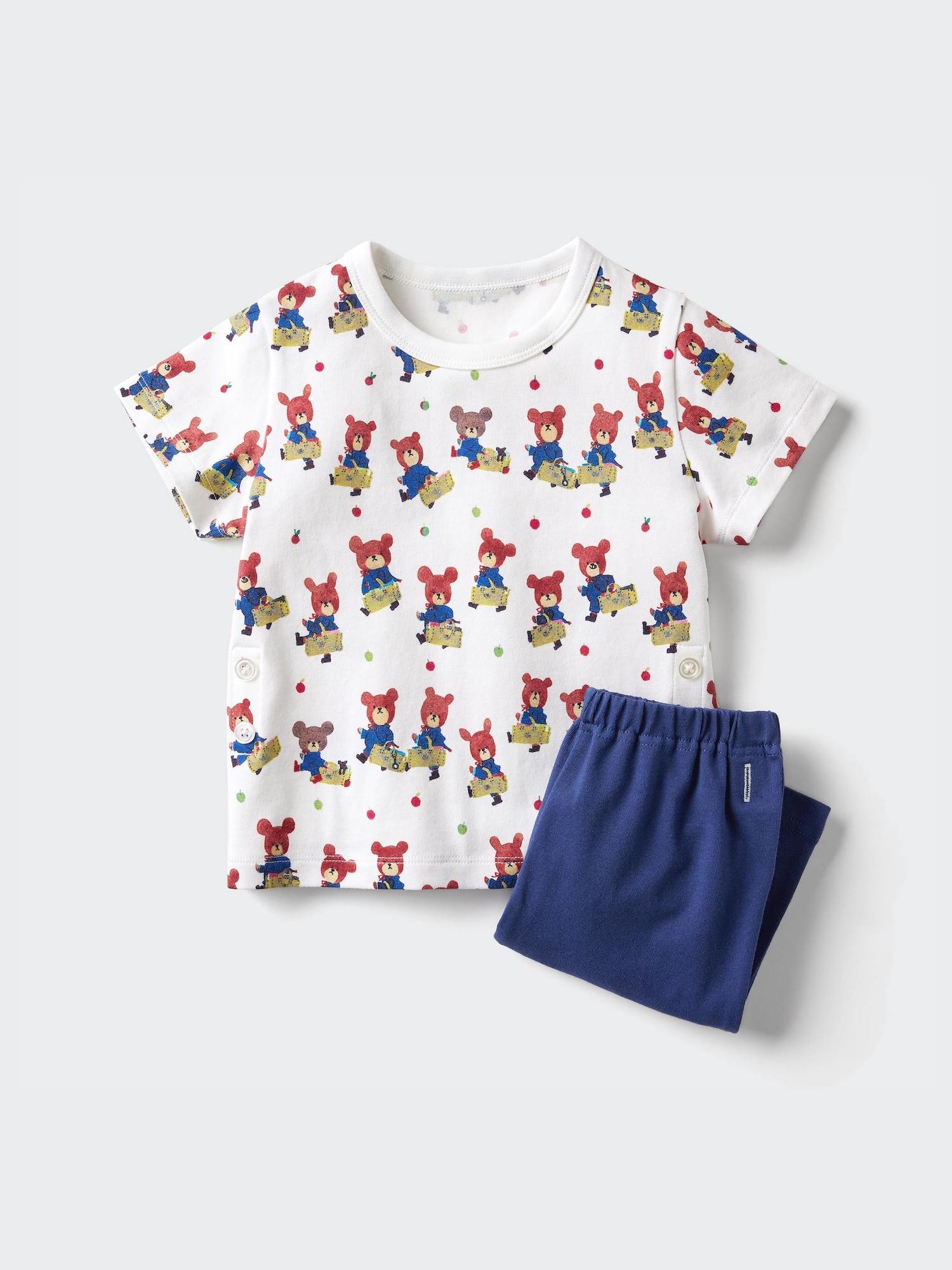 

Uniqlo Bt Picture Book Dry Пижама с коротким рукавом 68 BLUE/BABY 80