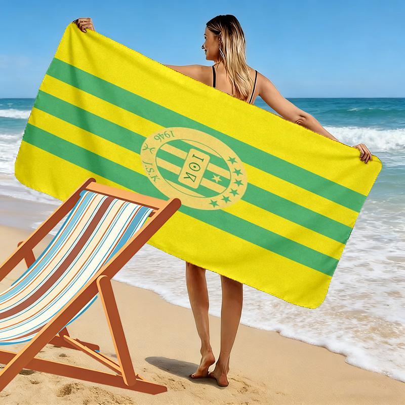 js Kabylie Print Beach Towel, Large Soft Quick Dry Towel for Beach Camping Swimming