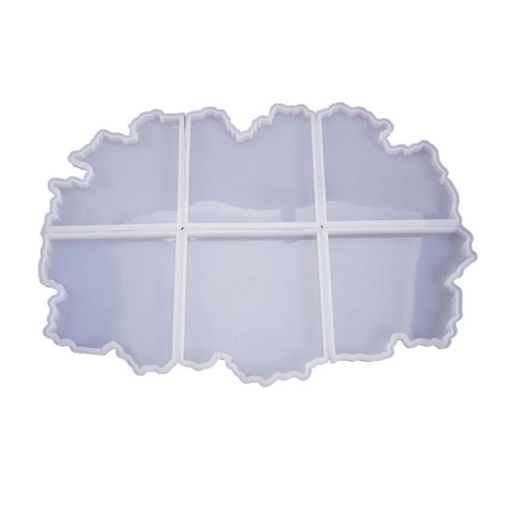 Crystal Epoxy Resin Mold Irregular Coaster Casting Silicone Mould Handmade DIY Crafts Decorations Making Tool