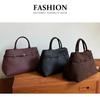 Retro semišová crossbody taška tote a aktovka cez rameno s veľkou kapacitou