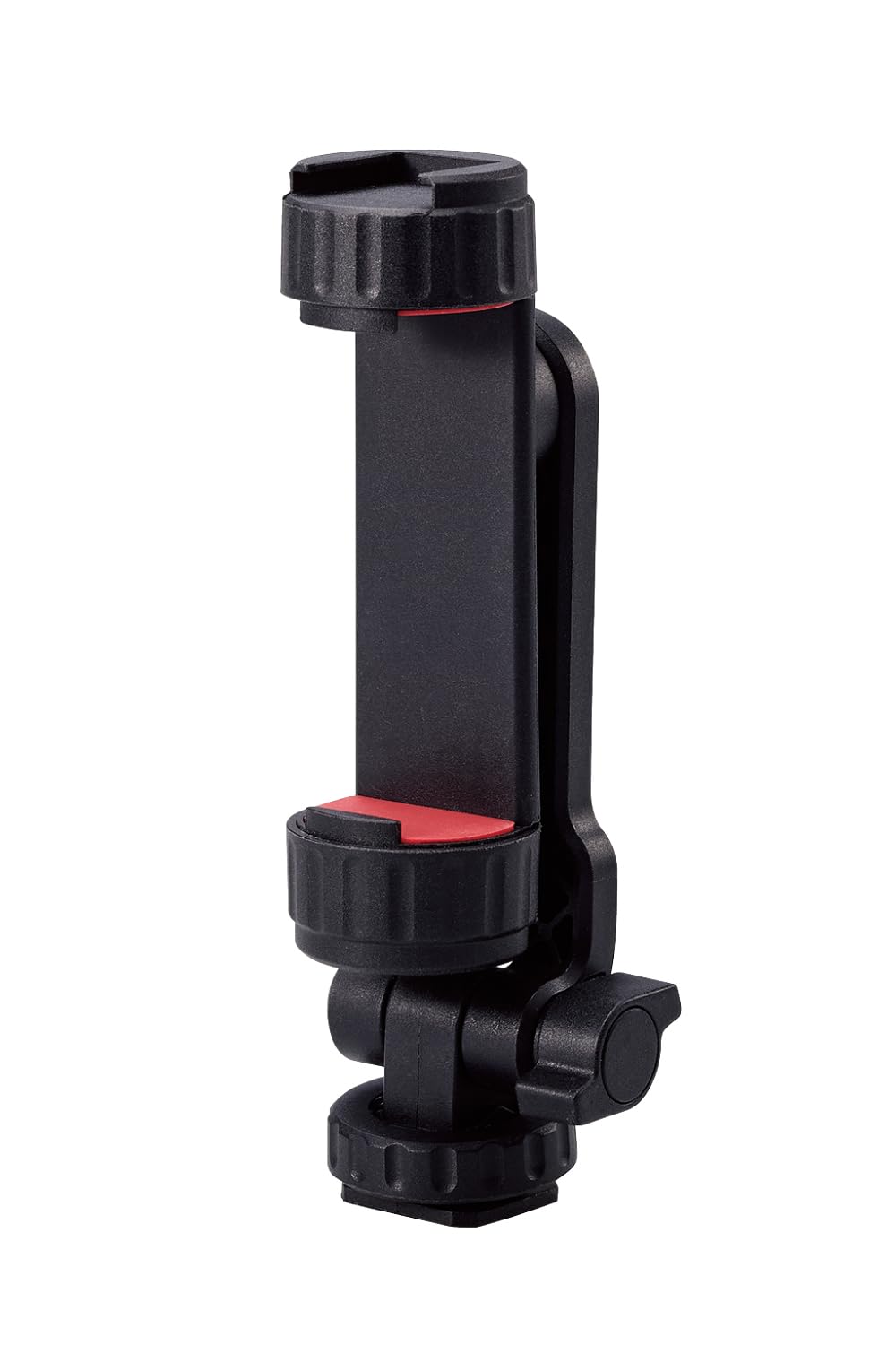 

ELECOM Smartphone Holder Tripod Mount Attachment for Cameras and Simultaneous Accessory Adjustable Angle Selfie Stick Camera Compatible with SLRs, чорний