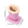 Plush Lined Eyeglass Holder Stand Protective Glasses Case Nightstand Organizer Sunglasses Storage Box PU Leather Display Stand