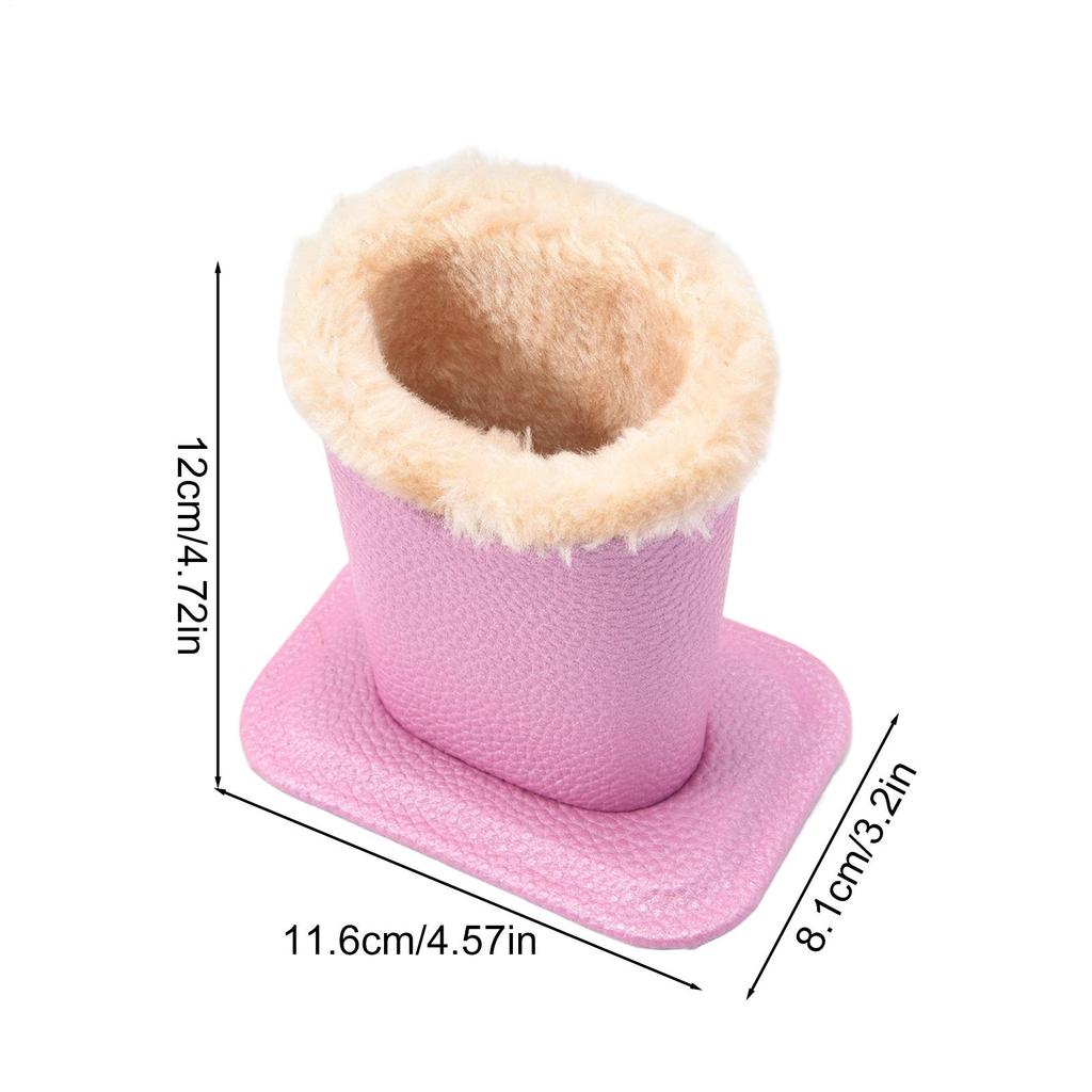 Plush Lined Eyeglass Holder Stand Protective Glasses Case Nightstand Organizer Sunglasses Storage Box PU Leather Display Stand