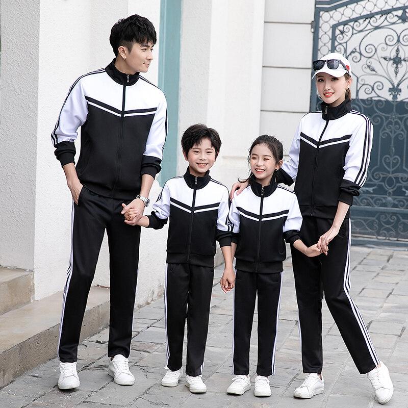 

Свободный крой мужские спортивные костюмы больших размеров на весну и осень: Идеально подходит для пар, школьной формы и повседневной одежды. L