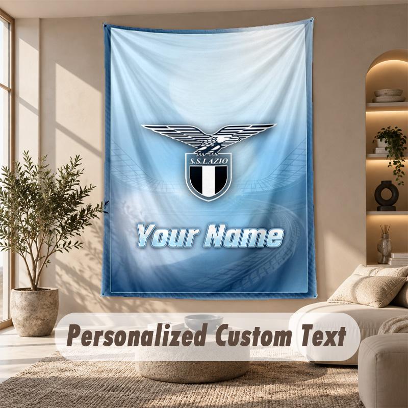 Tapestry Custom Name Text, Wall Hanging Tapestry Home Room DecorLazio FC