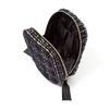 Francfranc Tweed Stand Pouch, Black