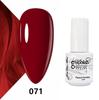 GELPOLISH Nail Art Set: Base, Top Coat, Transparent & White Gel Polishes