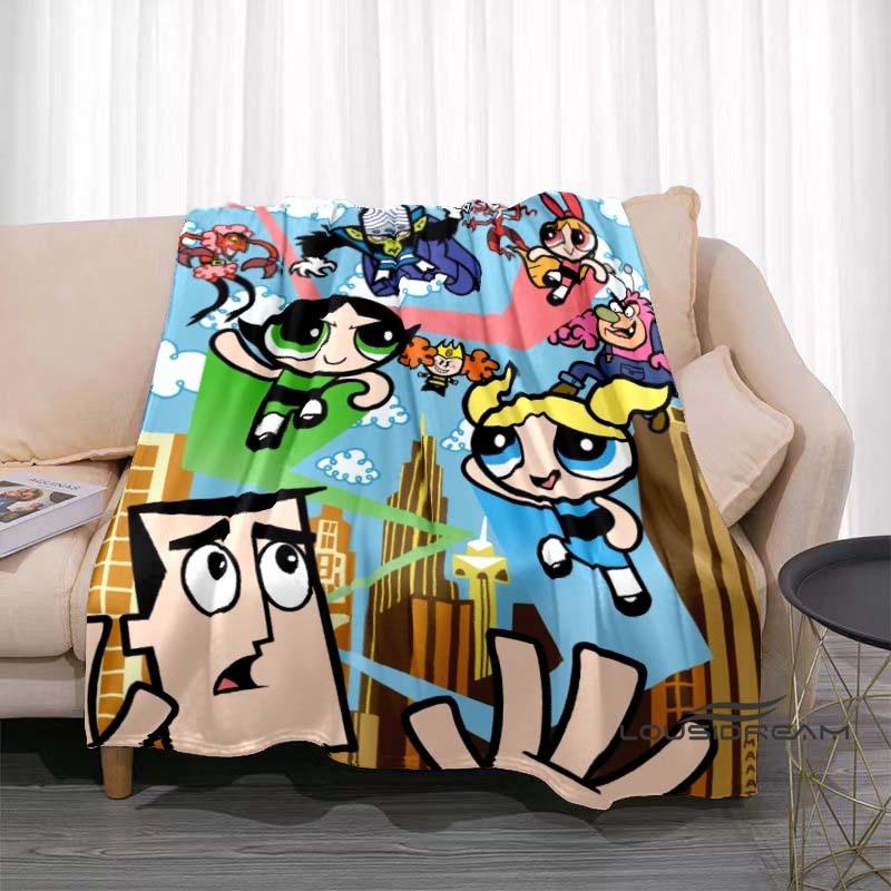 

The Powerpuff Girls Season: Fluffy Blanket — Home Decor, Sofa Throw, Shawl, and Camping Blanket (Customizable) 75x90cm