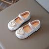Princess Shoes Girls Small Leather Shoes 2025 Spring New Children's Shoes Fashion Little Girl Shining Crystal Shoes with Dress