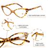 2pcs Fashion Cat Eye Reading Glasses Women Men Anti Blue Light Transparent Glasses New Fashion Triangle Frame Eyeglasses