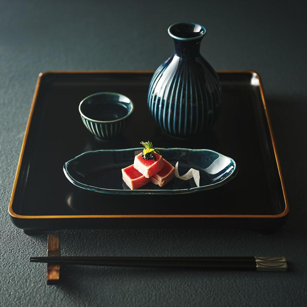 Süßes Duo Sake Sake und Klein Perfekt für Abend und Snack Hergestellt in Mino Geschenk für 3-teiliges Set Tasse, Flasche, Schale. Getränke, Sake-Geschirr, Teller. Japan,