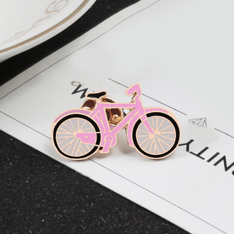 Cartoon Bicycle Cactus Tent Brooches Fashion Creative Travel Enamel Pin Child Backpack Badge Men Women Souvenir Brooch Jewelry