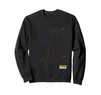 South Park Stan Kenny Kyle & Cartman Line Art Sweatshirt