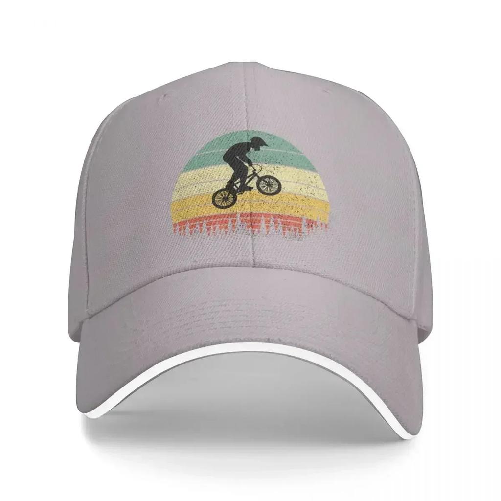 BMX Bike Boy Jumping Over Trees at Sunset Baseball Cap New In The Hat Hat Luxury Brand Golf Wear Vintage Girl Unisexs