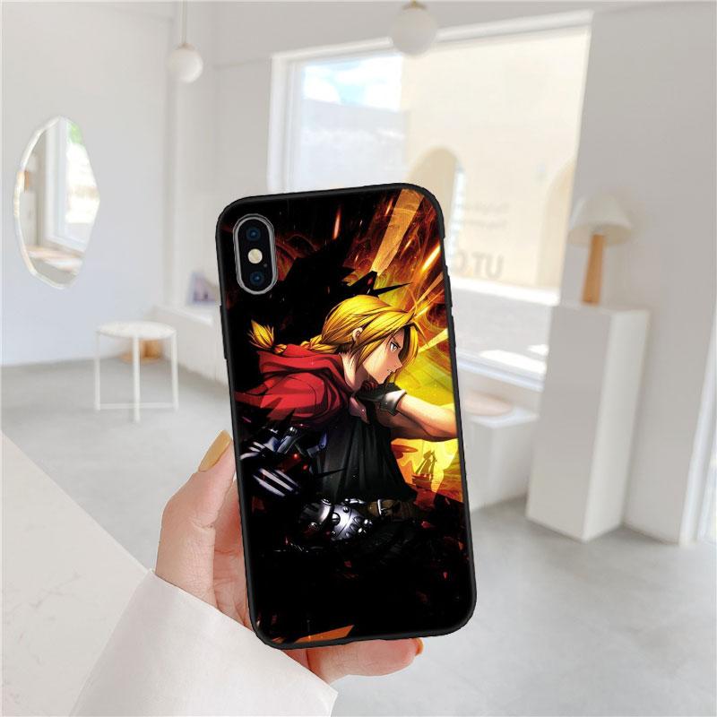 LO45 Fullmetal Alchemist Soft Shell Phone Case for Redmi Note 10 11 12 Pro Max 10S 10C 10T 11A 11S 12S 12C