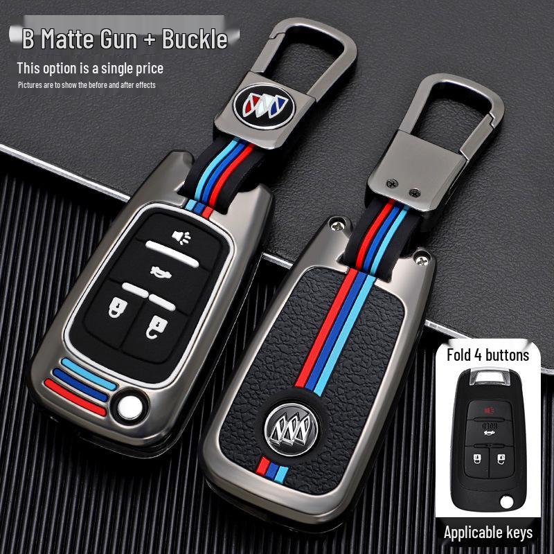 Buick Car Key Case Cover for Models: New Excelle, Verano, GT, Velite, Envision, Enclave, GL8, LaCrosse, GL6, Encore