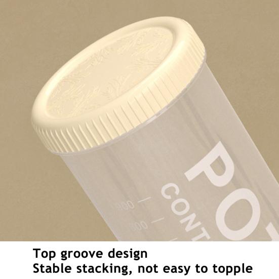 Yousheng Transparent Grain Canister Kitchen Sealed Jar Food-Grade Airtight Storage Container Pantry Organizer for Snacks Dried Foods Tea