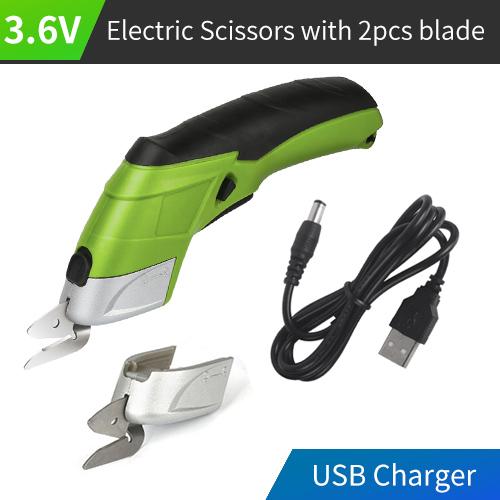 Cordless Electric Scissors Rechargeable Scissors Cloth Cutter Rug DIY Scissors Cardboard Cutting Tool PVC Leather Sewing