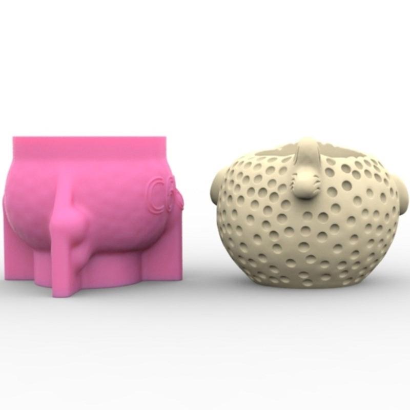Siliconen Handwerkvormen Bloempotvormen Kogelvisvormige Betonvormen Vaasvormen Siliconen Materiaal voor Elke Gelegenheid