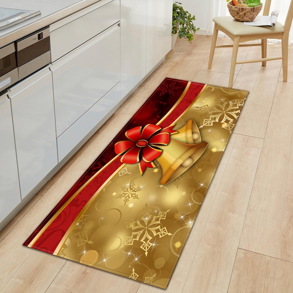 Christmas Kitchen Sand Carpet Doormat Long Floor Mat
