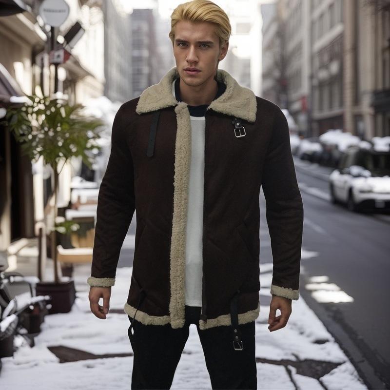 

Мужская куртка Утолщенная куртка 5XL коричневый