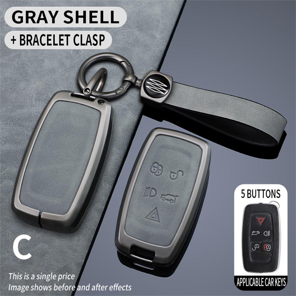 

Чехол для автомобильного ключа для Land Rover для Range Rover Sport Vouge 2009 2010 Чехол Keyless Remote Fob Shell аксессуары Car-Styling серый