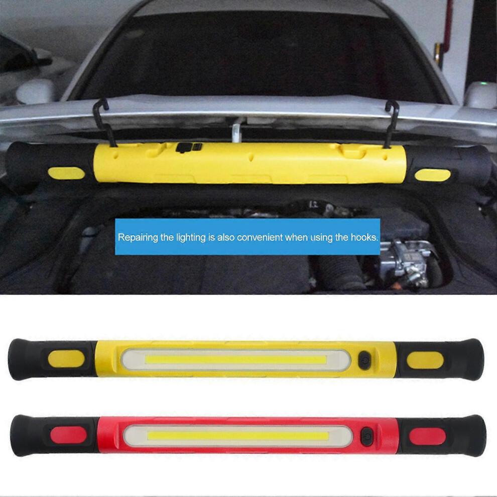 (Red) Under Hood Work Light Bar, 2000LM LED Magnetic Light Bar with Hooks for Mechanic/Car Repairing/Garage