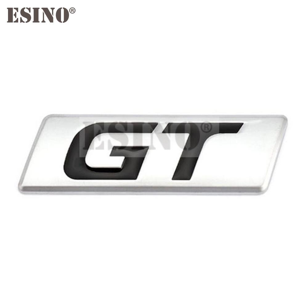 1Pc Car Styling GT 3D Metal Zinc Alloy Car Badge Body Fender Adhesive Emblem for KIA Forte Optima Picanto Stinger Sorento K5 KX5 KX7
