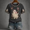 Women's Casual Halloween Print Short Sleeve T-Shirt