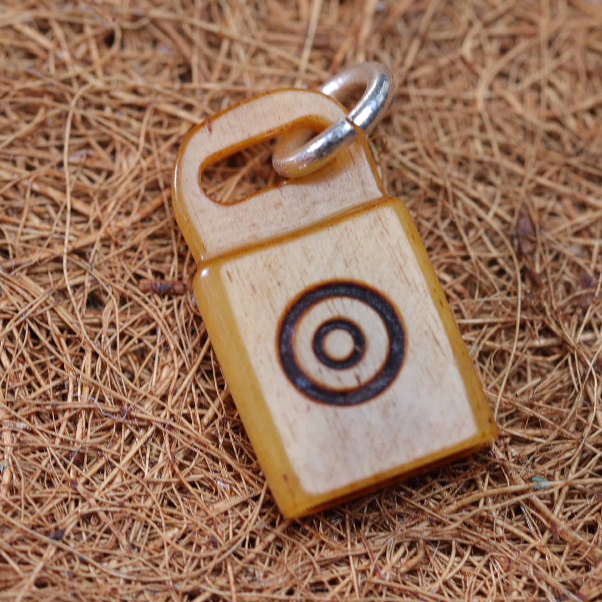 Tibetan Yak Bone Handmade Clasp Pendant Carving