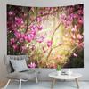 Spring Flowers Tapestry Green Grass Swing Tapestry Natural Scenery Tapestry Art Tapestries Home Living Room Bedroom Dorm Decor