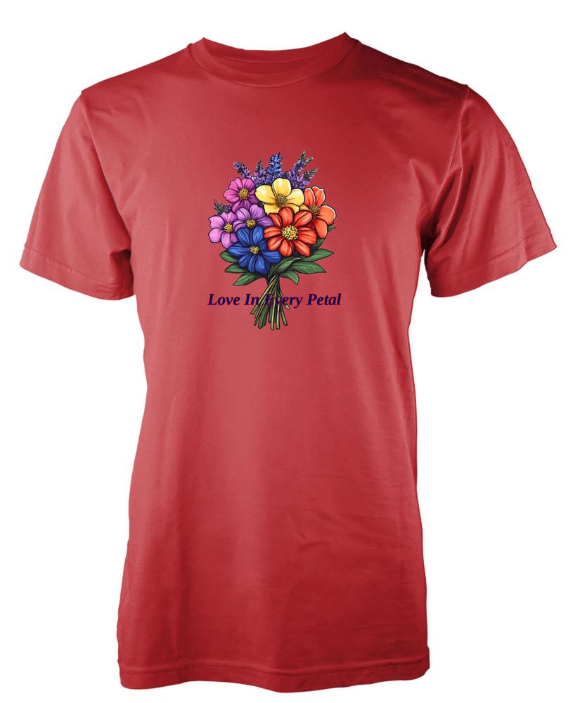Bnwt Pride Love In Every Petal Flowers Rainbow Lqbtq Unique TShirt Adult Kids S