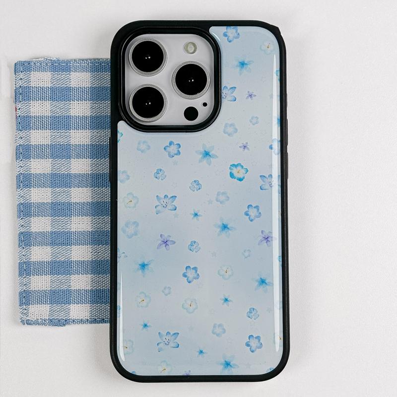 

Ins Trendy Tropical Garden Flowers Couple Phone Case For iPhone 17 Air 16 Promax 15 14 Pro 13 12 Pro Max 11Plus Shockproof Cover For iPhone 12