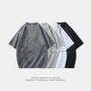 Pure Cotton Summer Men's Loose Short-sleeved T-shirt Tops Half-sleeved Round Neck Half-sleeved T-shirt