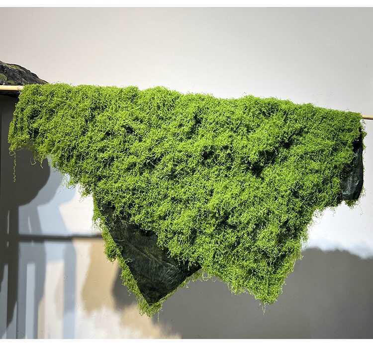 Artificial Moss Stone Decor: Green Hairy Stone Prop for Photography and Bonsai Landscaping