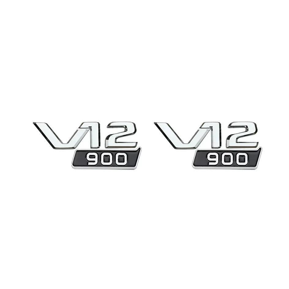 3D ABS Letters V12 700 800 900 Car Trunk Fender Logo Badge Emblem Decals Sticker For Benz Brabus G Class G63 G700 G800 G900 G500