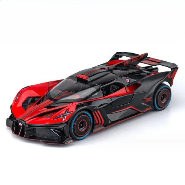 1:24 Bolide Metall Druckguss Auto Modell Spielzeug Rückzieher Musik Licht Miniatur Fahrzeug Sammlung Geschenke Dekorative Spielzeugmodelle