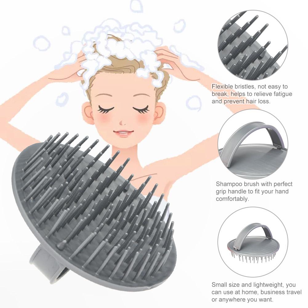 Shampoo Brush Comb Anti Dandruff Anti skid Hairbrush Scalp Massage Comb Body Hair Shower Cleaning Tool