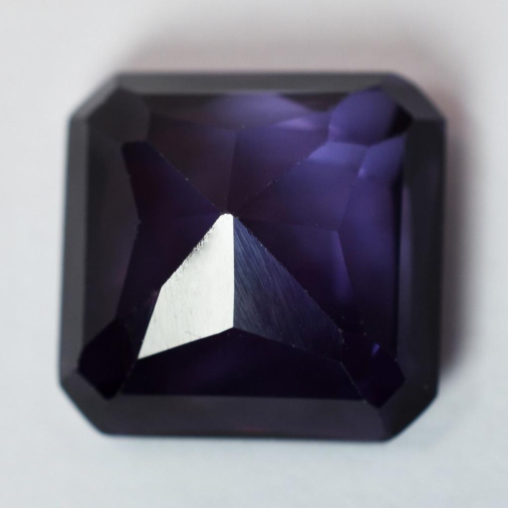 Purple Tanzanite Loose Gemstone 7.70 Ct Color-Change Square Shape for Jewelry Making and Crafts