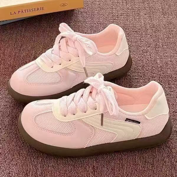 Women's new breathable mesh shoes trendy versatile retro casual sports little white shoes women