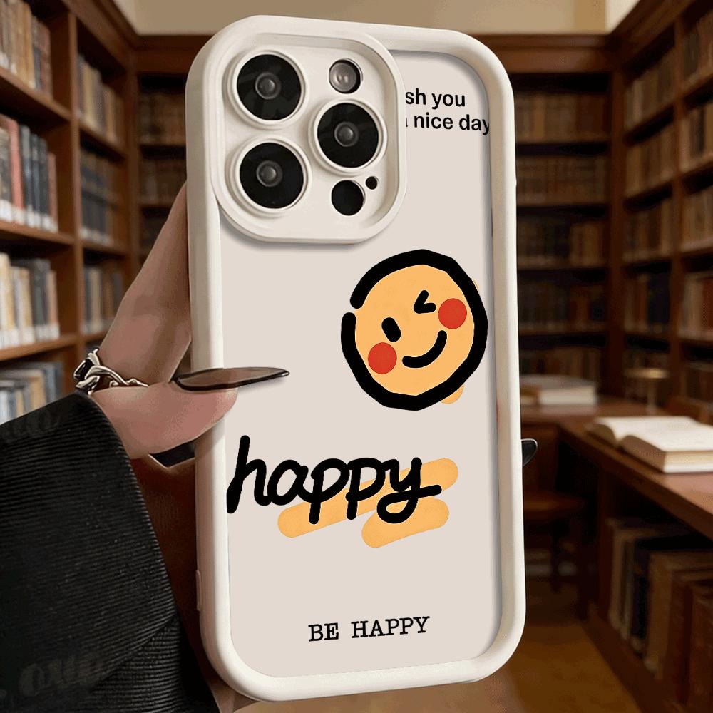 Happy Face Wallpaper Soft TPU Shockproof Case For Xiaomi Redmi Note 15 14 13 12 11 Pro Anti-Fall Protective Back Cover