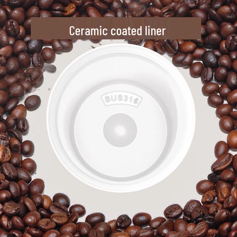 HOOMEY 2025 Ceramic Lined Insulated Travel Mug with Straw