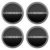 4PCS 56+60MM Vossen Emblem Universal Car Badge Wheel Center Hub Caps Sticker Rim Cover Auto Decoration Accessories
