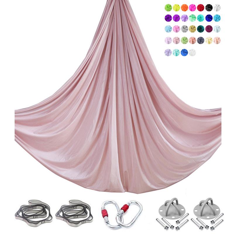 6m Nylon Aerial Yoga Hammock Set for Home and Studio Use