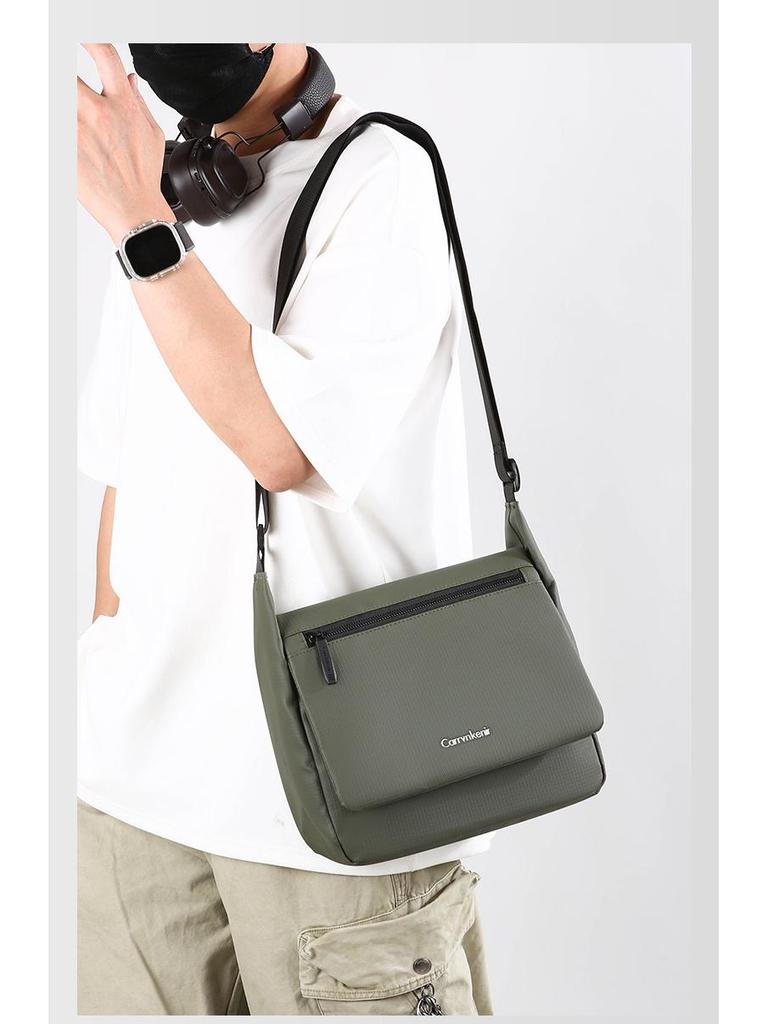 Men's Trendy Waterproof Multi-Pocket Crossbody Shoulder Bag for Travel and Casual Use